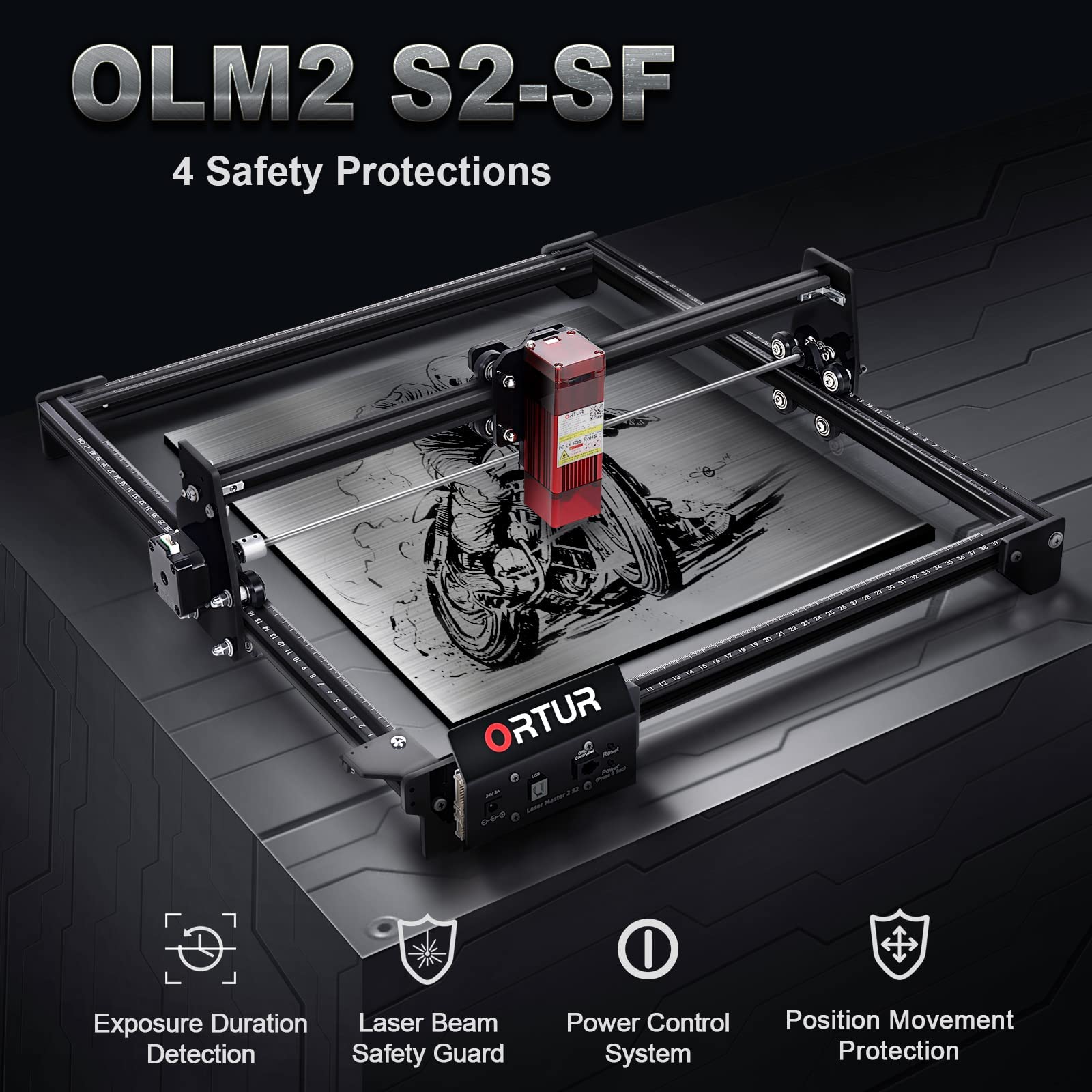 Amazon | ORTUR レーザー彫刻機 レーザーマスター2 S2 5.5Wレーザー 