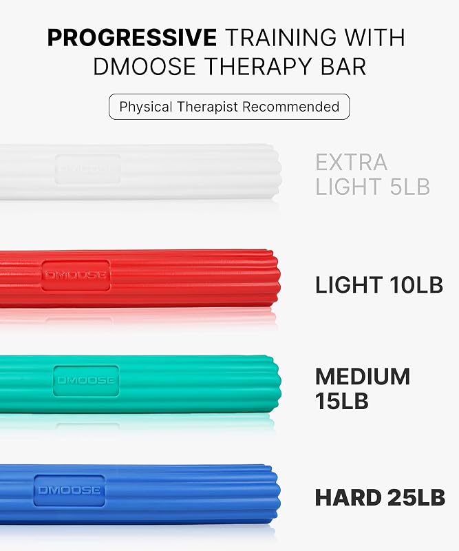 DMoose Flex fizioterápiás gyakorló rúd - TPE anyag, tendinitis és könyökfájdalom kezeléshez