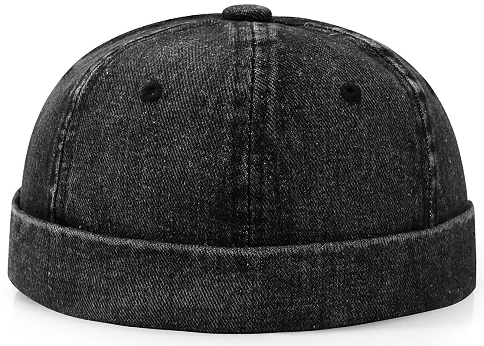 Glamorstar Brimless Dome Hats for Women Men Sailor Beanie Cap Vintage Docker Hat