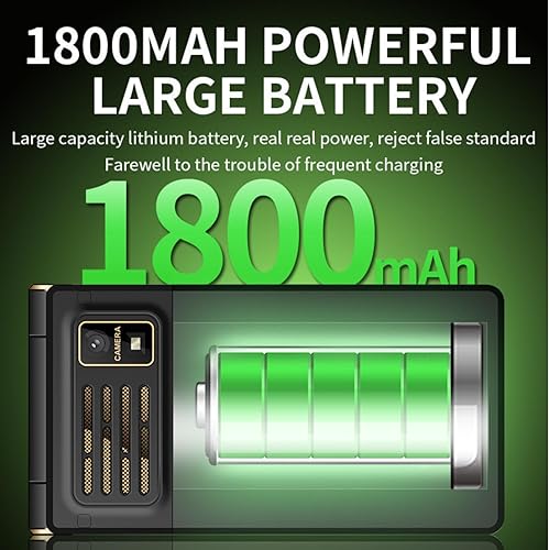 Miniatura 5 de Yoidesu Teléfonos abatibles desbloqueados para personas mayores, 2G para usar teléfono celular Flip Senior, Dual SIM Pocket Senior Phone con doble