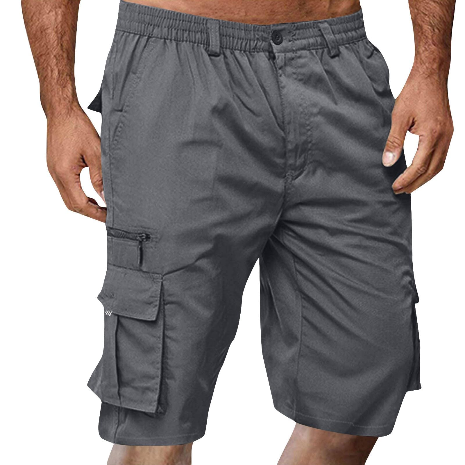 Short cargo homme avec fermetures éclair pour sécuriser vos objets en été