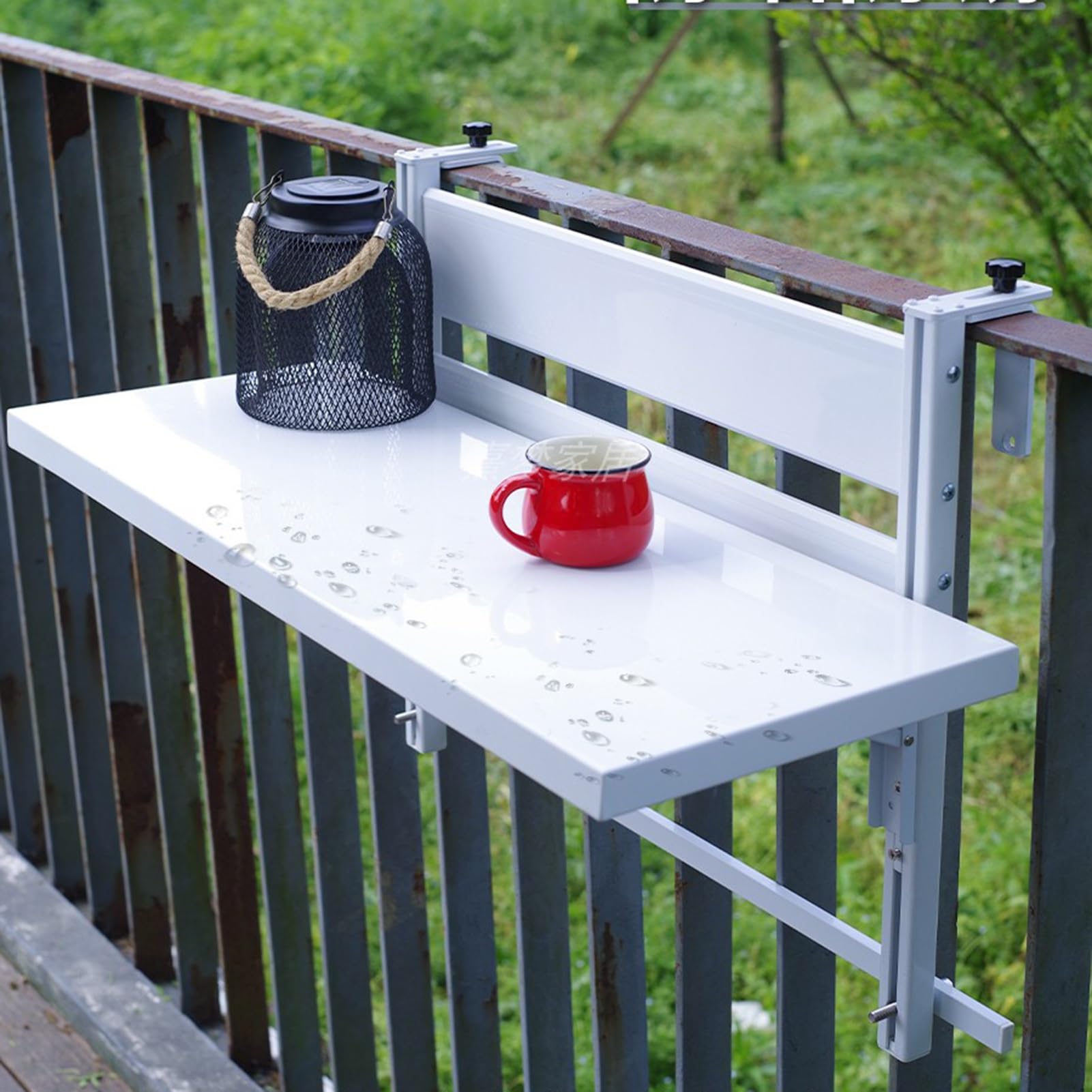 Table à suspendre pour balcon bureau de bar extérieur pliable
