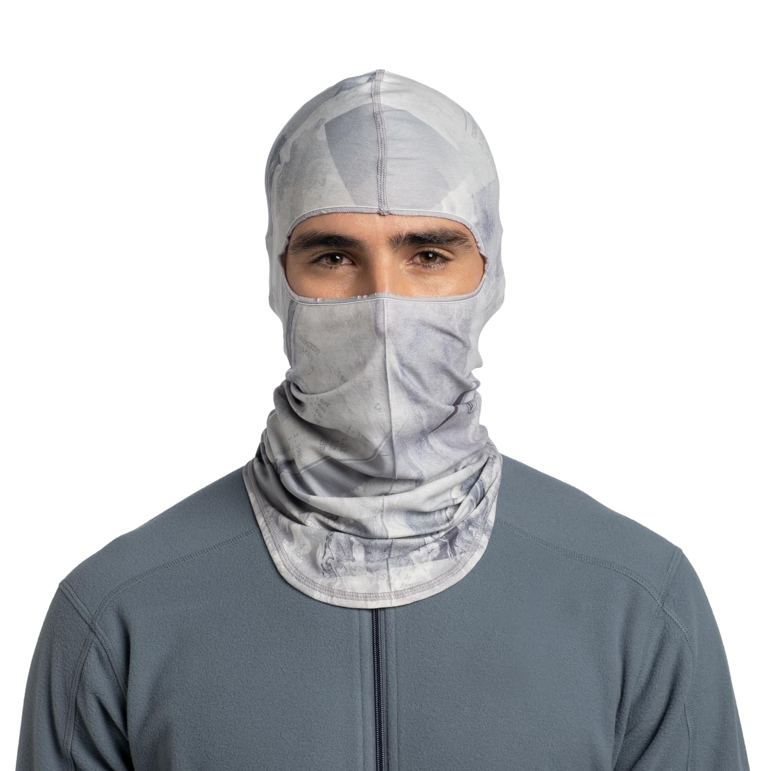 Buff EcoStretch Balaclava Ash Grey uniseks dla dorosłych, ASH GREY, jeden rozmiar