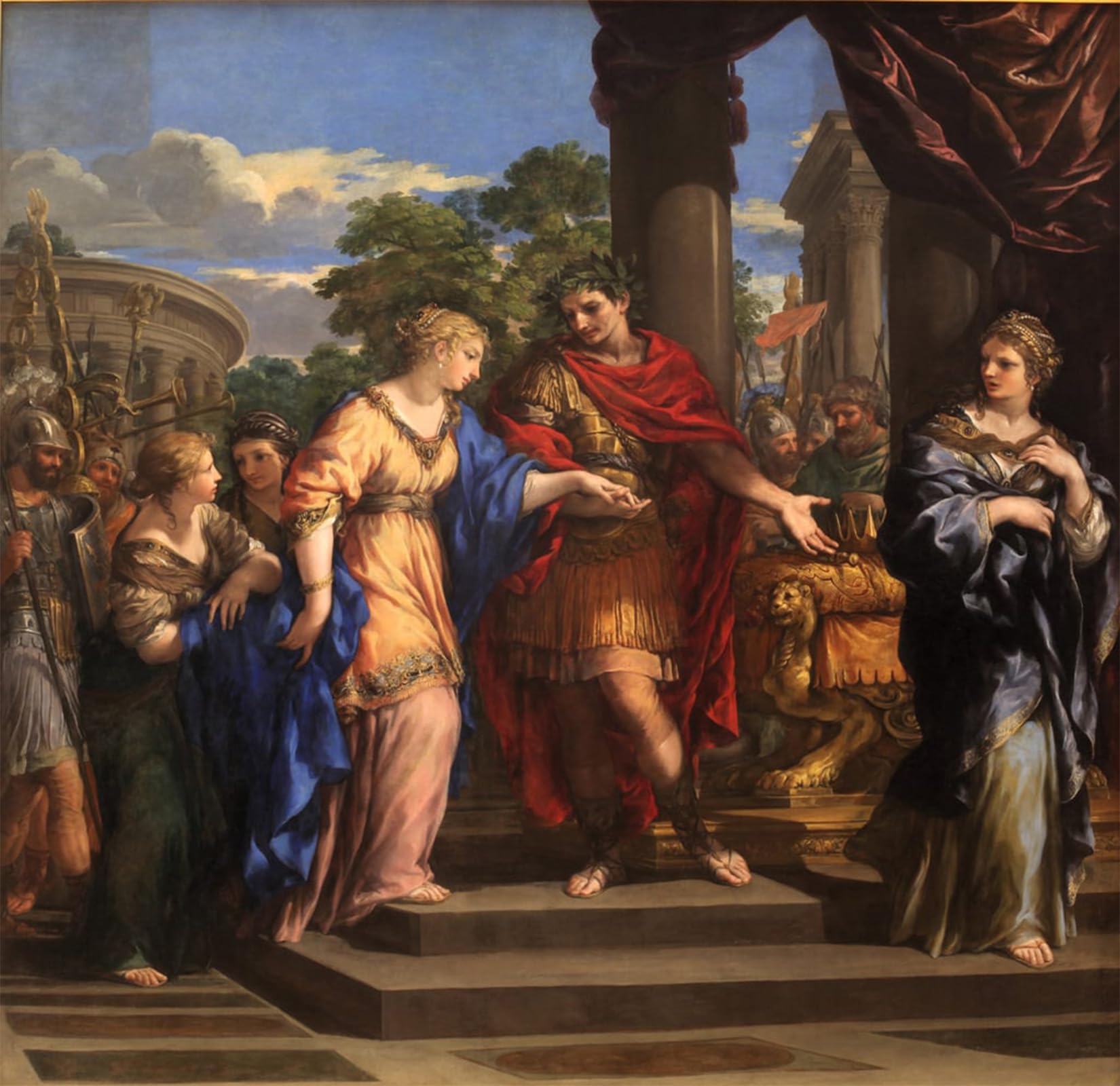 POSTERIIk Famous Animal Posters Vintage Picture Caesar Giving Cleopatra the Throne of Egypt by Pietro Da Cortona Modern Wall Decor for Home Decor 60x90cm