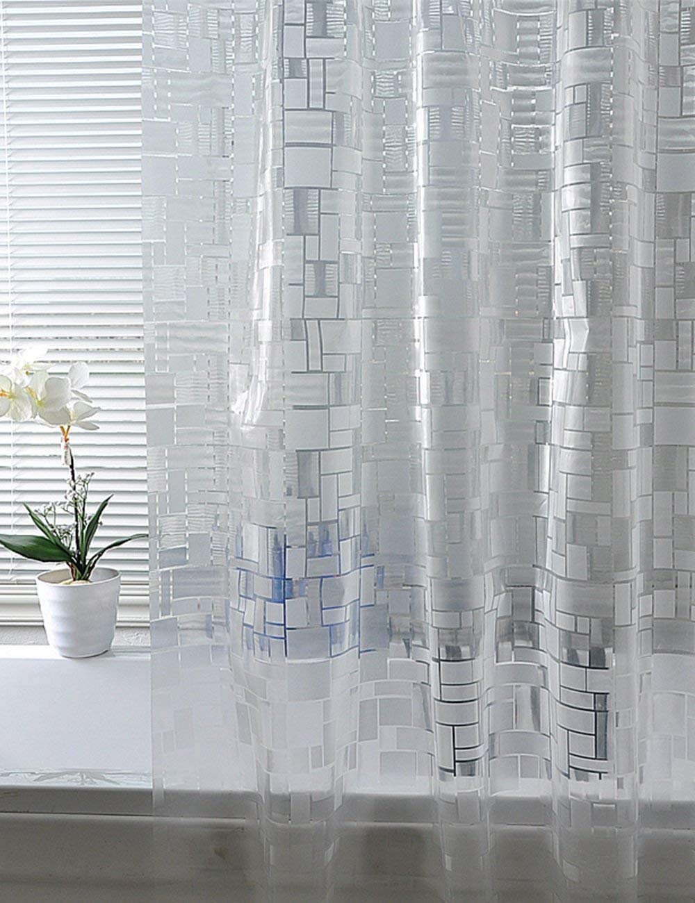 Mu Home - Cortina de ducha impermeable para baño, protección del medio ambiente, transparente para baño, cortinas de baño impermeables (una variedad de tamaños)