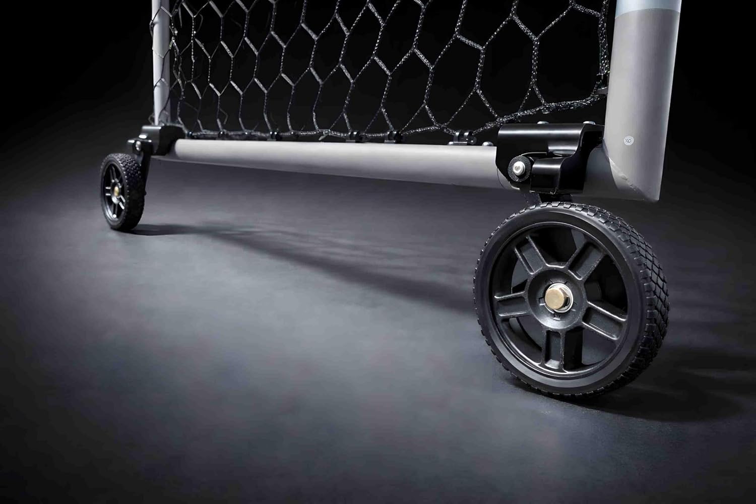 Move Heavy Soccer Goals in Seconds — Wheel Kits for Steel and Aluminum Goals, No Lifting Required, 500LB Capacity, Pre-Assembled, Set of 4, Easy Install