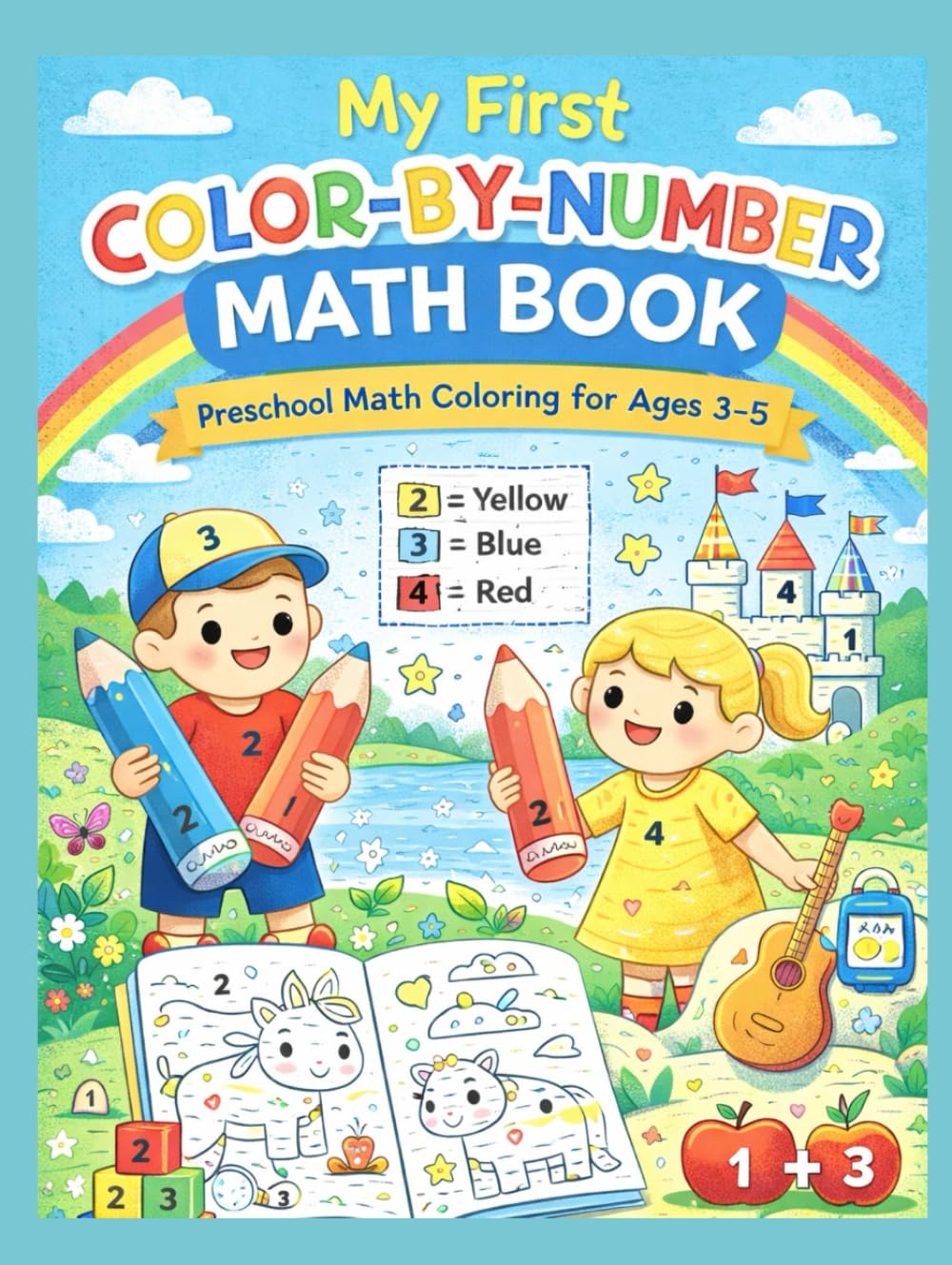 My First Color-By-Number Math Book: Preschool Math Coloring for Ages 3–5