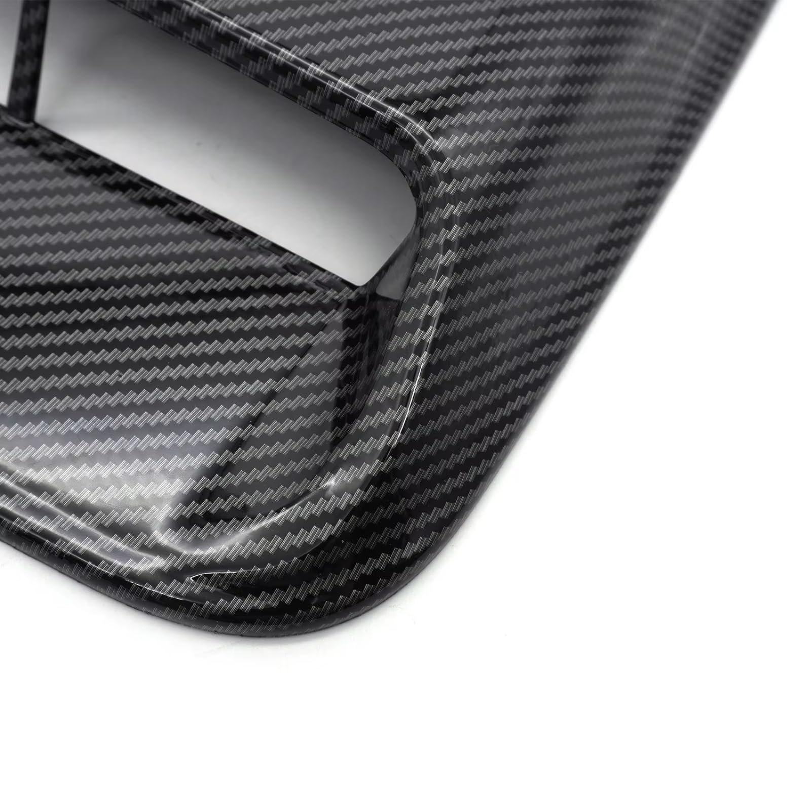 Prese D'aria Cofano Sfiato Del Cofano Motore Decorativo Per Auto Tuning Adesivo Per Coperchio Di Aspirazione Del Flusso D'aria Scoop Grille Intet Trim(Black 2)