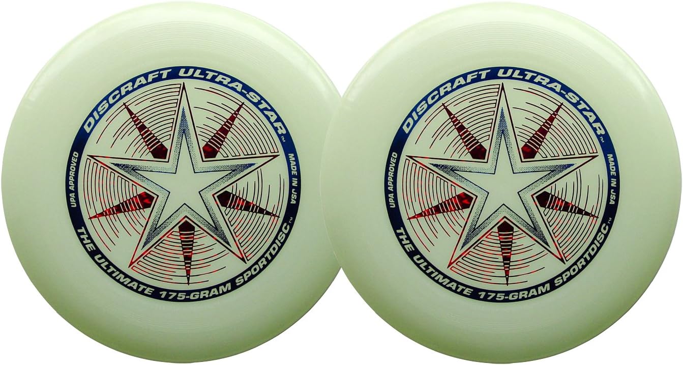 Discraft Ultra-Star 175g Ultimate Sportdisc Nite Glo (2 Pack)