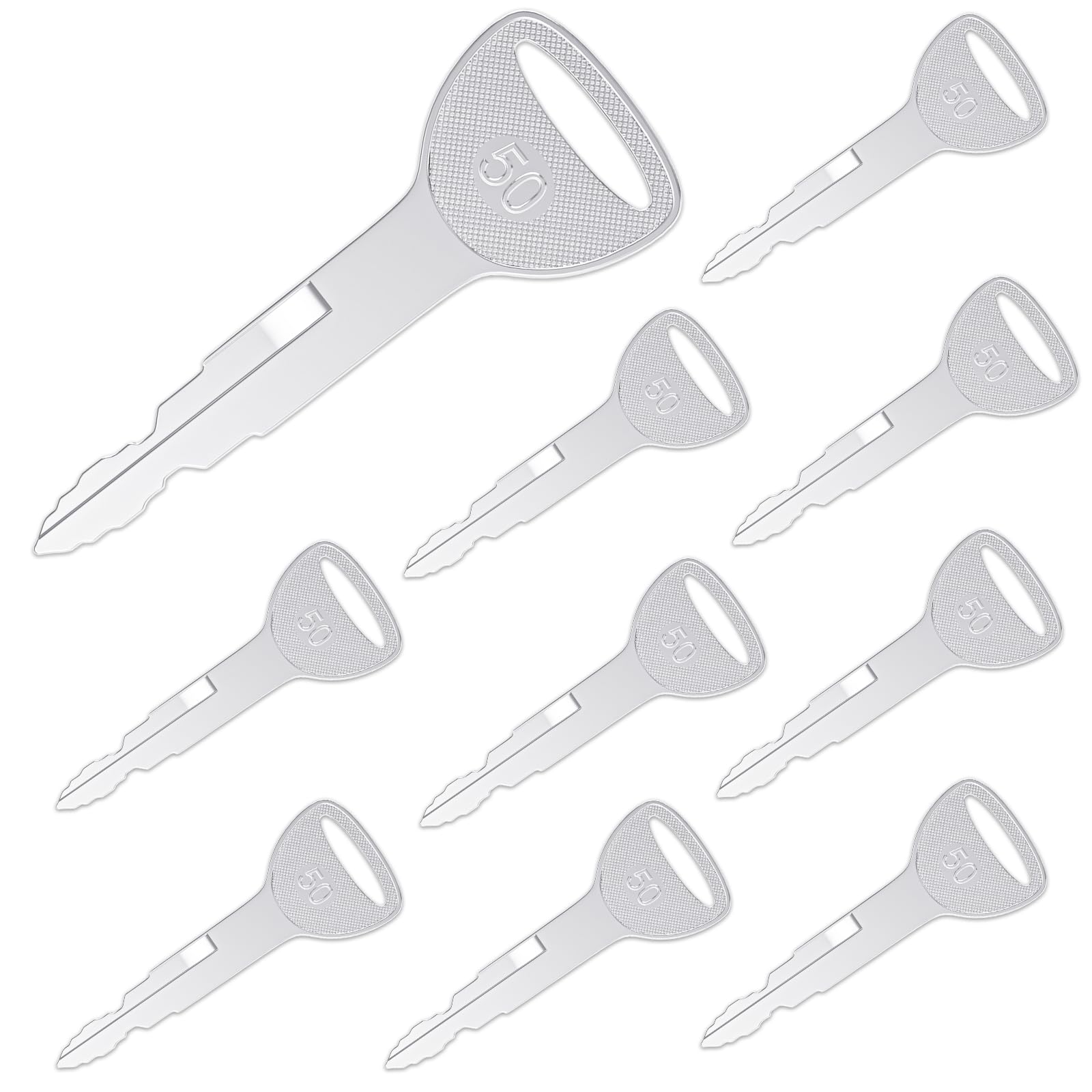 Heavy Ignition Keys, 10 Pcs Forklift Key 57591-23330-71 575912333071 A62597 Toyota Forklift Key fit Toyota Forklift