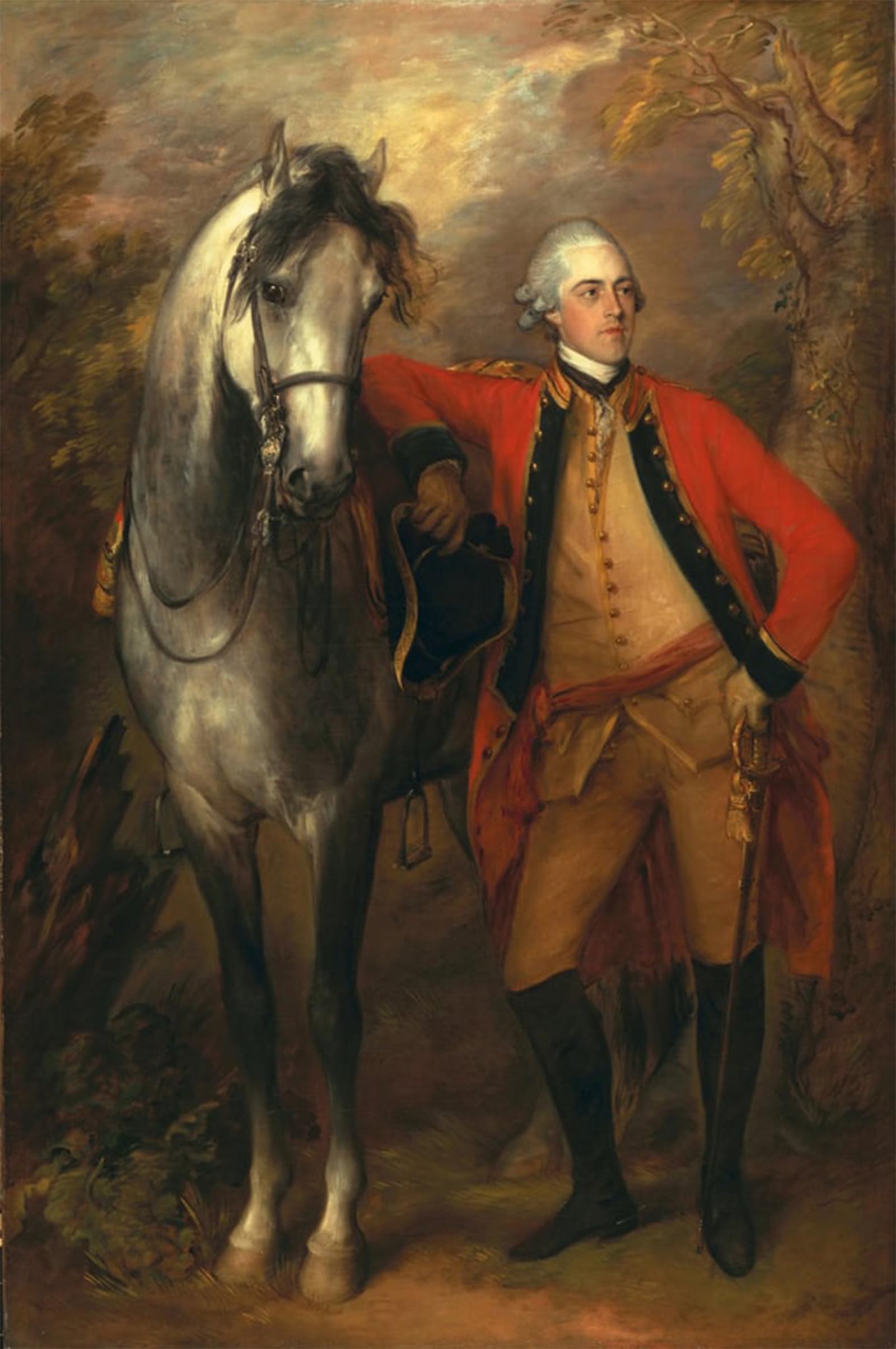 SERENDIPITP Abstract Painting Mural Print Picture Wall Decor Painting Edward Viscout Ligonier by Gainsborough Vintage Wall Artwork for Home Decor 60x90cm