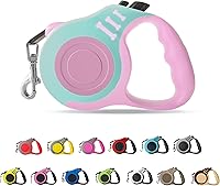 Vista 36 de Correa retráctil para perros pequeños y medianos, automática, telescópica, para mascotas, 10/16 pies, duradera y práctica, con recipiente plegable