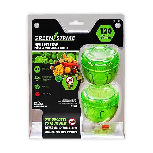 Miniatura 2 de REENSTRIKE Paquete de 2 trampas para moscas de fruta para uso en interiores. Solución de 120 días - Trampa para mosquitos y trampa eficaz para