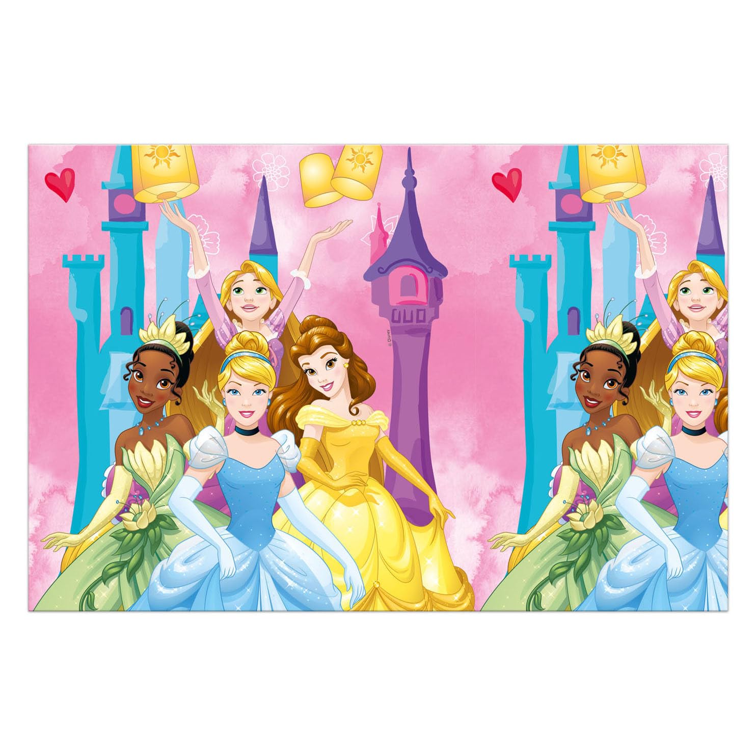 Procos - Disney Princess Live Your Story Plastic Tablecloth (180 x 120 cm), Multicoloured, 93850