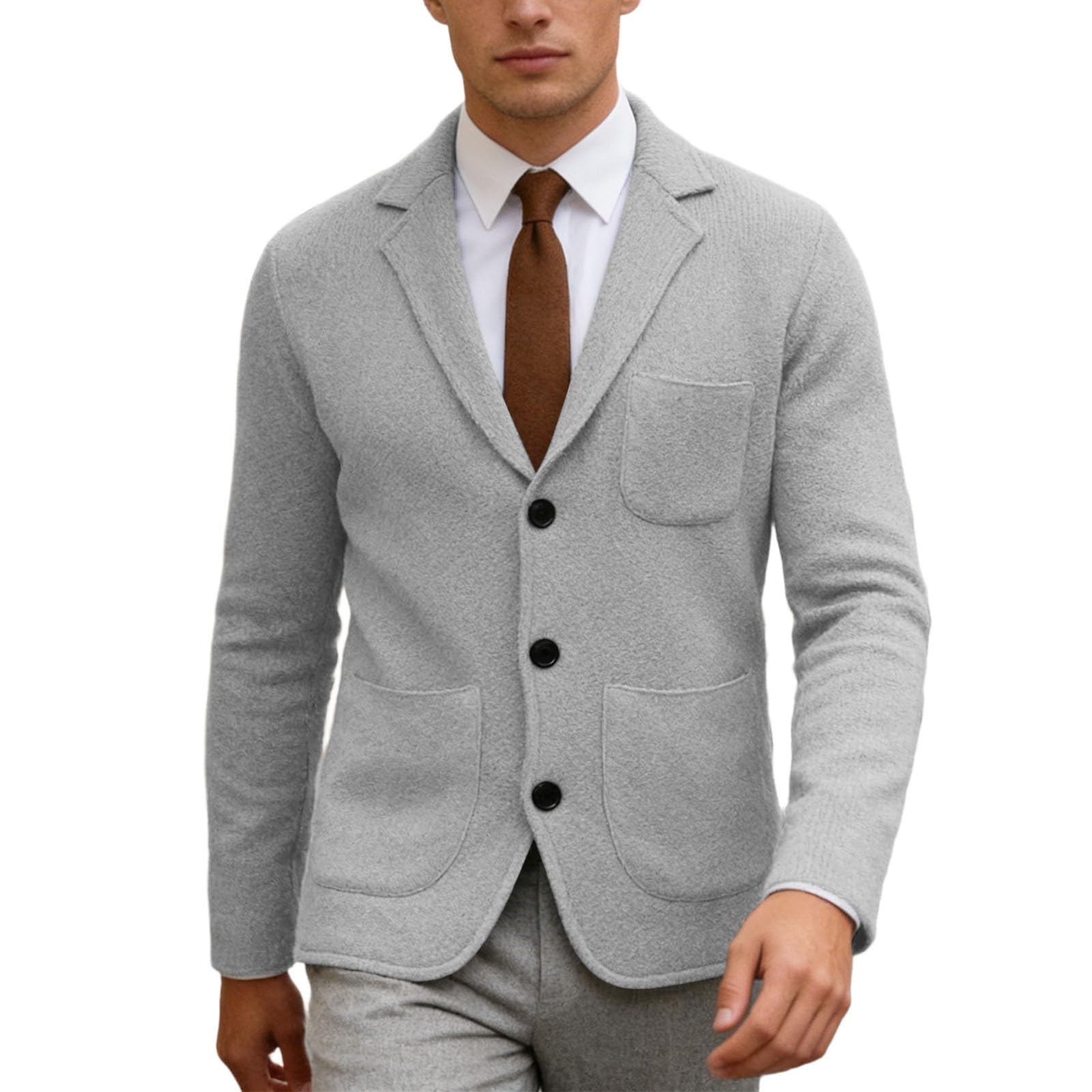 Sueter tipo cardigan para otono e invierno ideal en oficina y paseos 6
