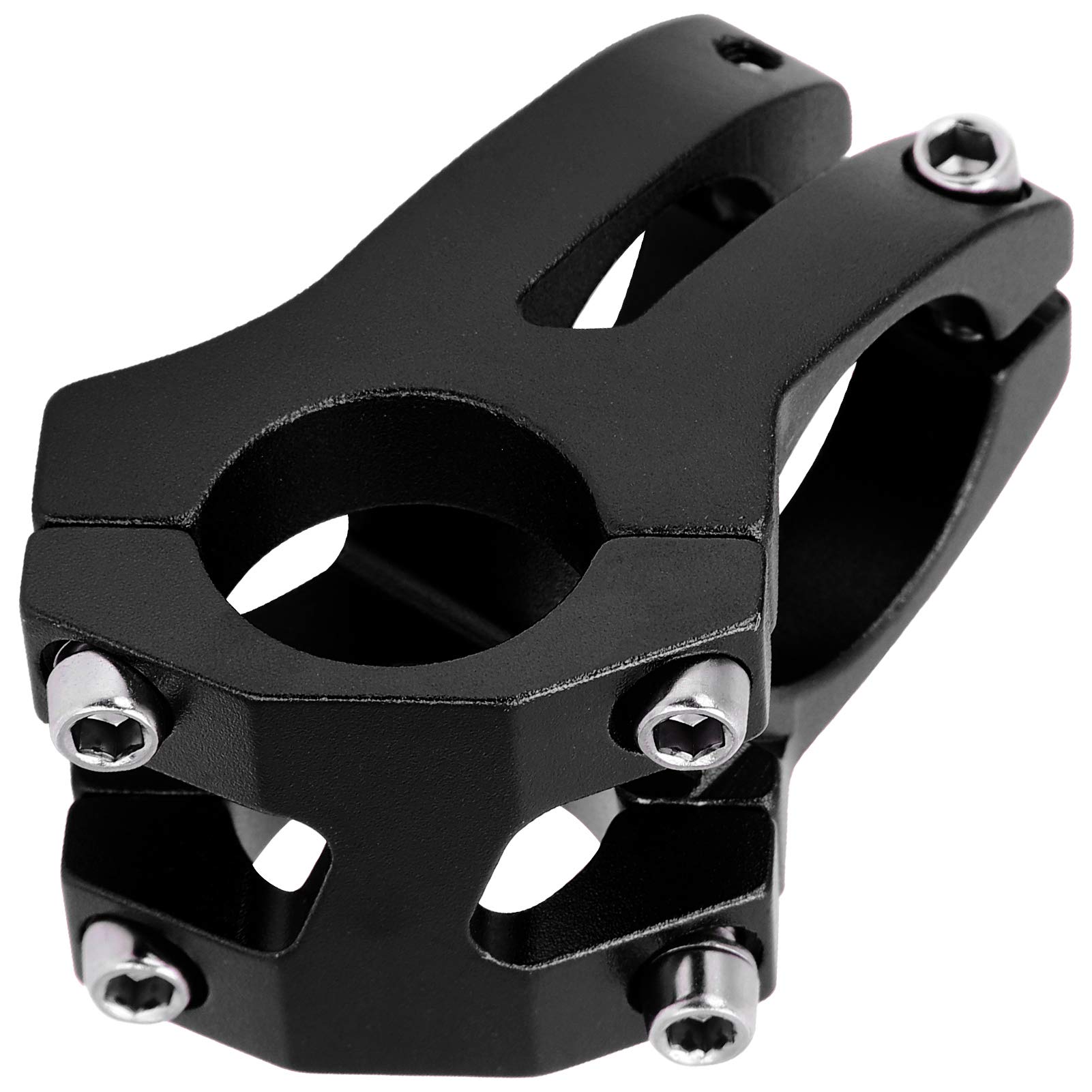 Mostek Rowerowy, Kierownica Rowerowa ze Stopu Aluminium 25.4x35mm Krótki Mostek Riser Rowerowy Trzpień Pusty do Roweru Górskiego Rower Szosowy