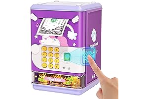 Piggy Bank Toy Electronic Mini ATM Savings Machine with Personal Password &...