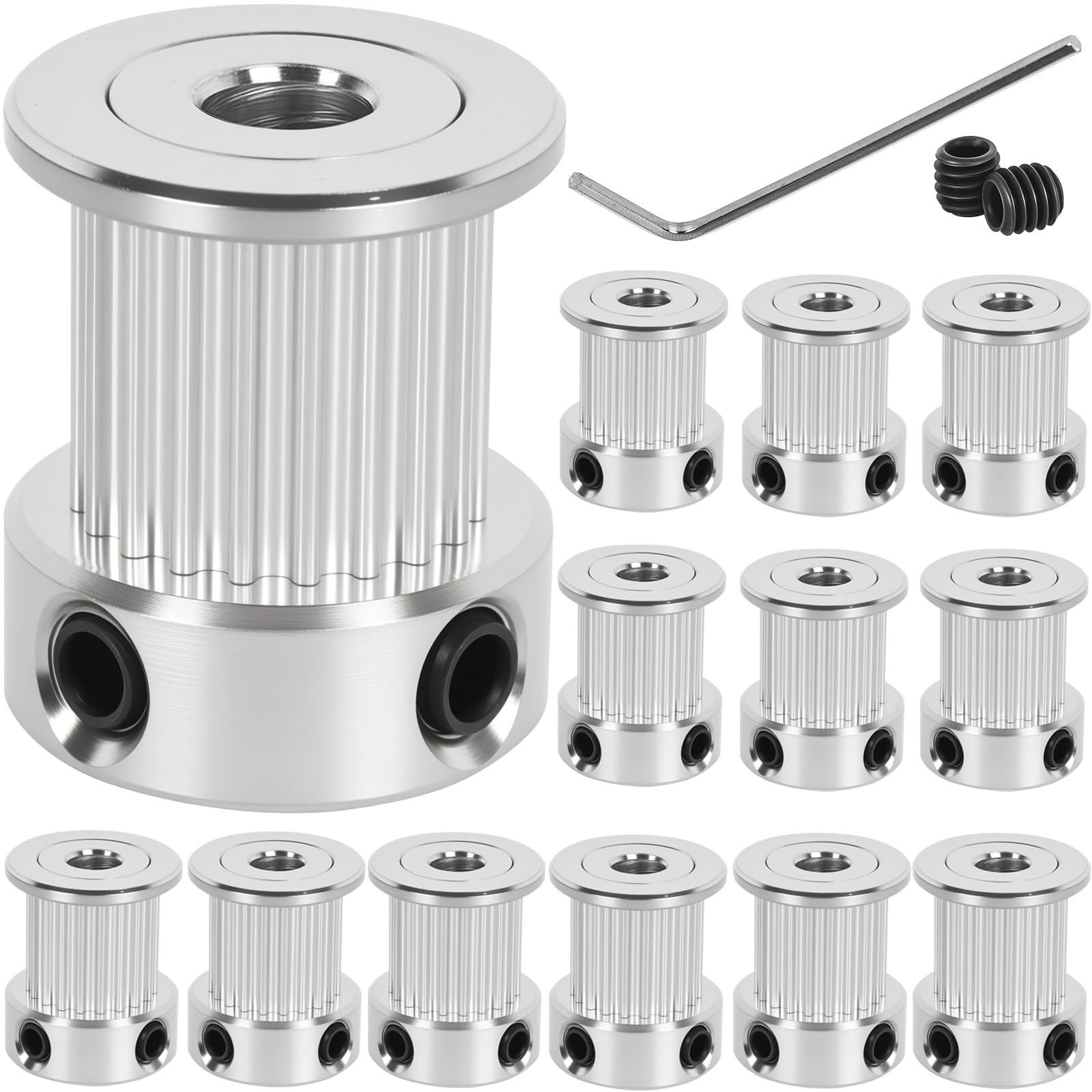 12 Pack GT2 Timing Belt Pulley 20 Teeth,8mm bore,synchronous Pulley — Amazon image 8