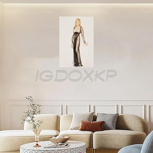 Miniatura 3 de EXOGUN Alberto Vargas Painting Pretty Girl Room Póster de arte estético (4) Póster en lienzo para decoración de pared, pinturas para sala de estar,