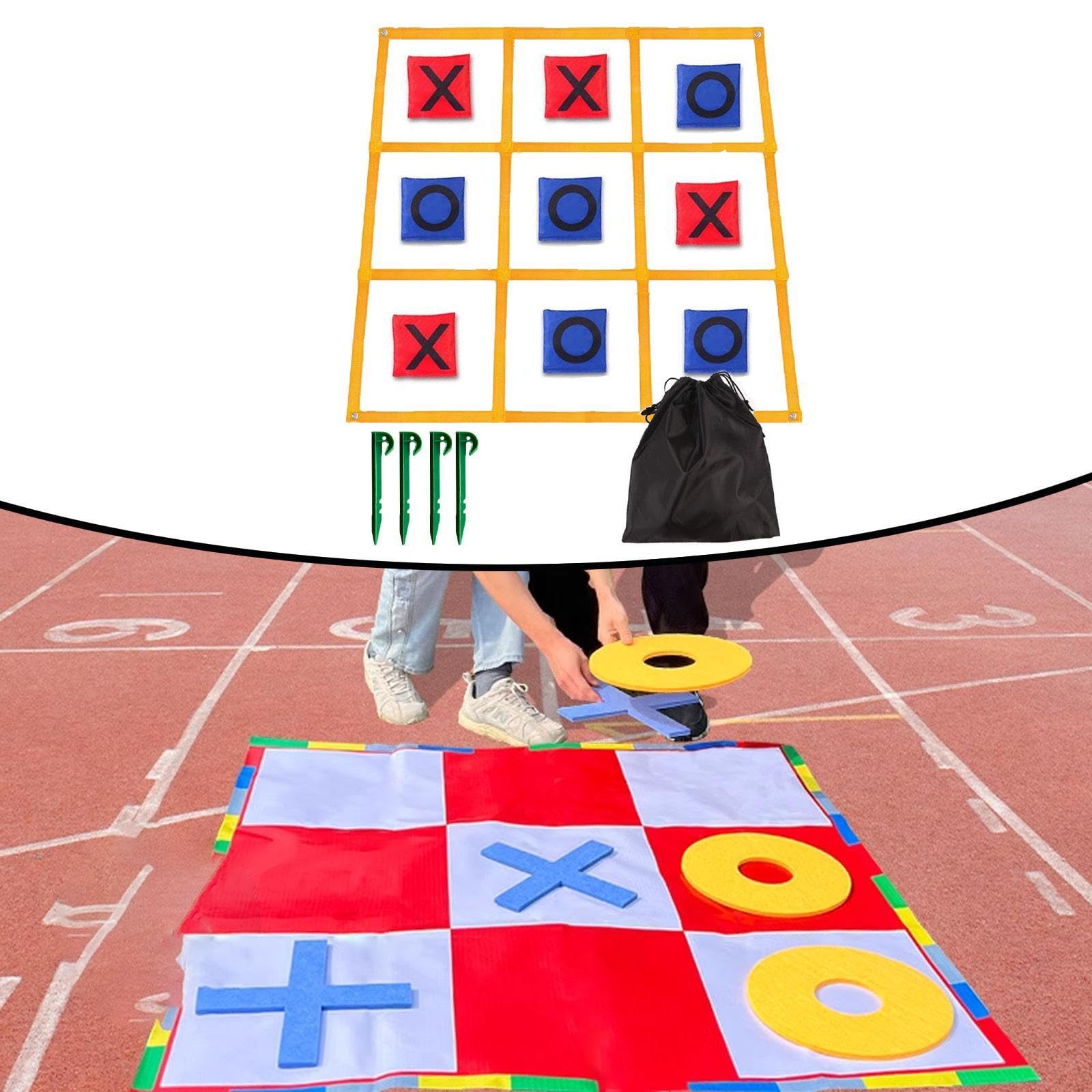 Tic Toe Game Famiglia attività di Lancio All'aperto 120CMX120cm per Adulti E Bambini