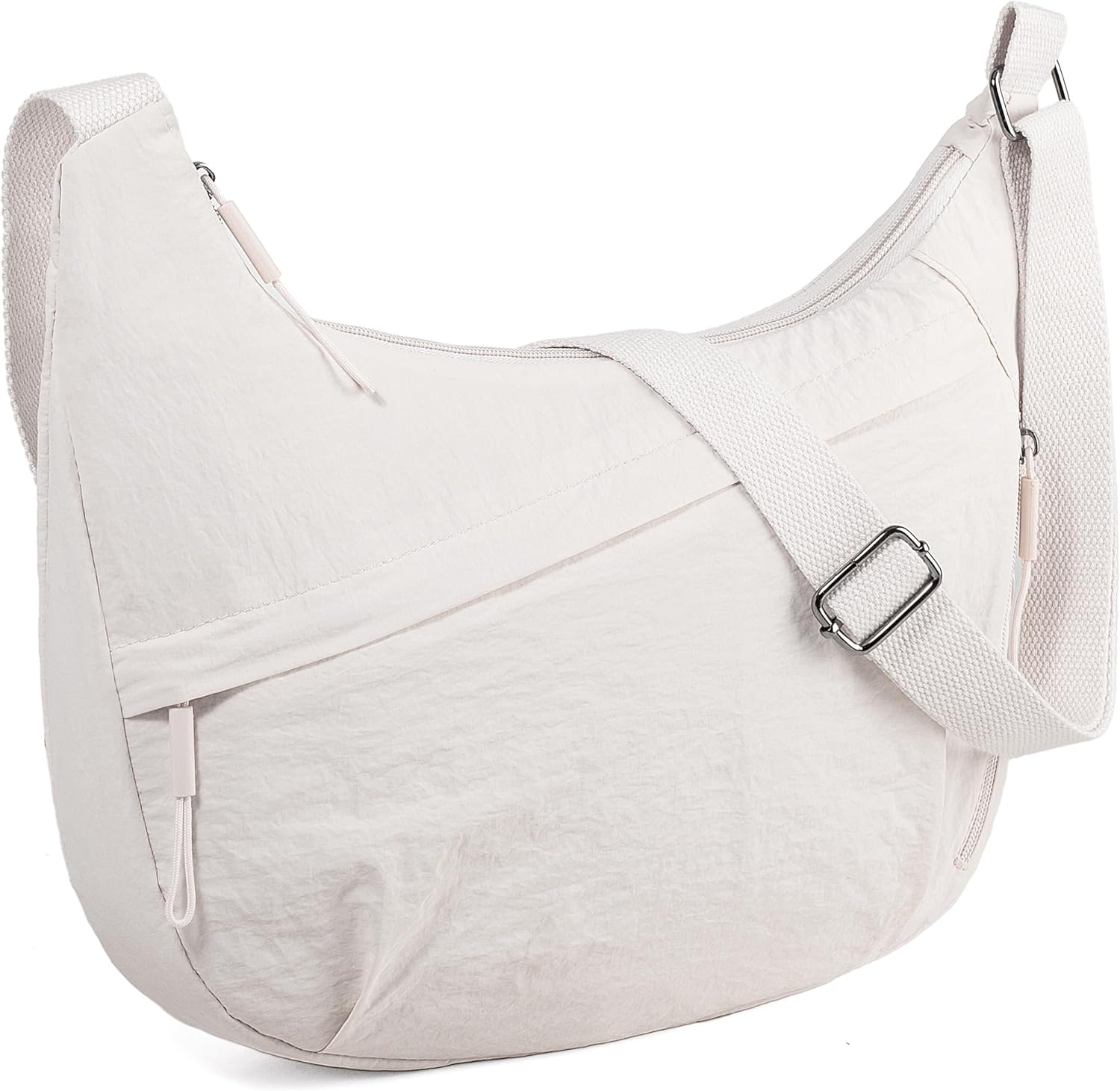 Nylon Crescent Crossbody Bag for Women Shoulder Tote Handbag Casual Sling Bag for Outdoor Travel