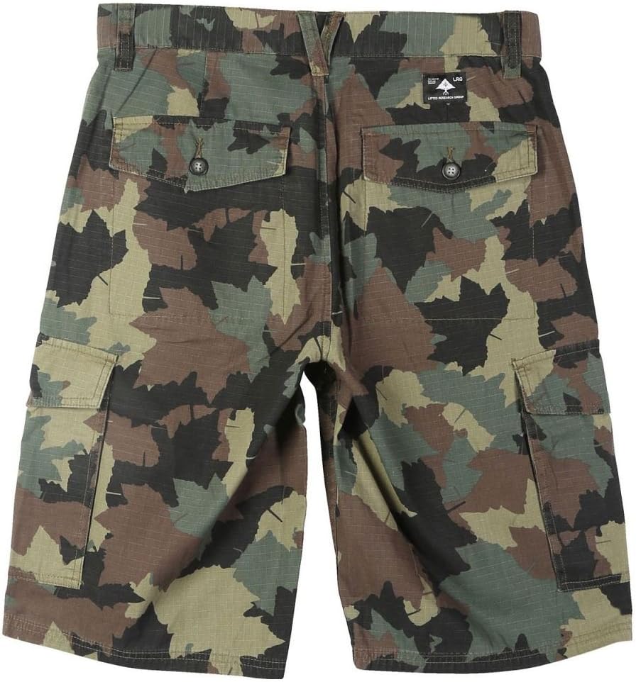 LRG RC TS Ripstop Cargo Shorts Olive Camo