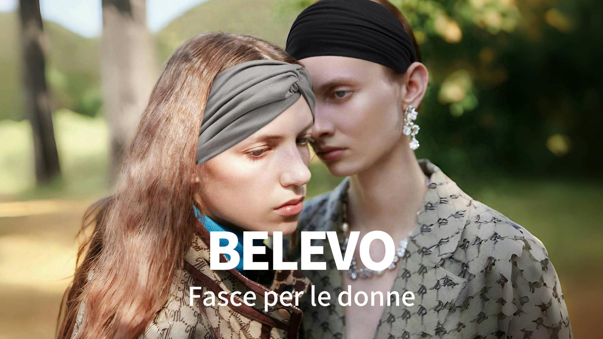 Fasce elastche n pzzo da donna, larghe e floreal, con perle, per
