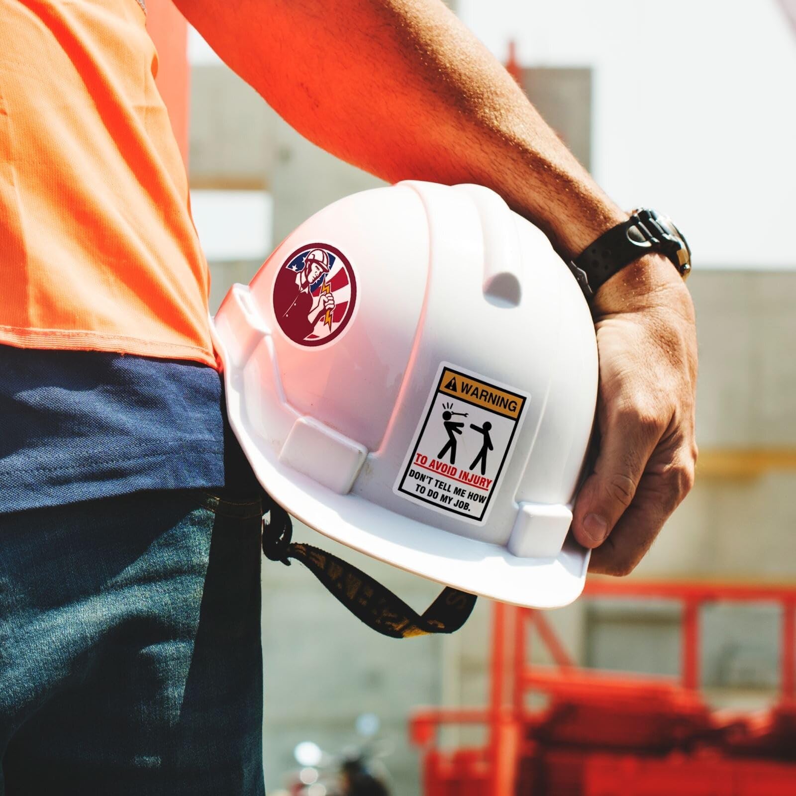 5 Adesivi "NO BULLSHIT" - Divertenti, Per Casco Moto, Cassetta Attrezzi, Hard Hat, Nuovi - Foto 6