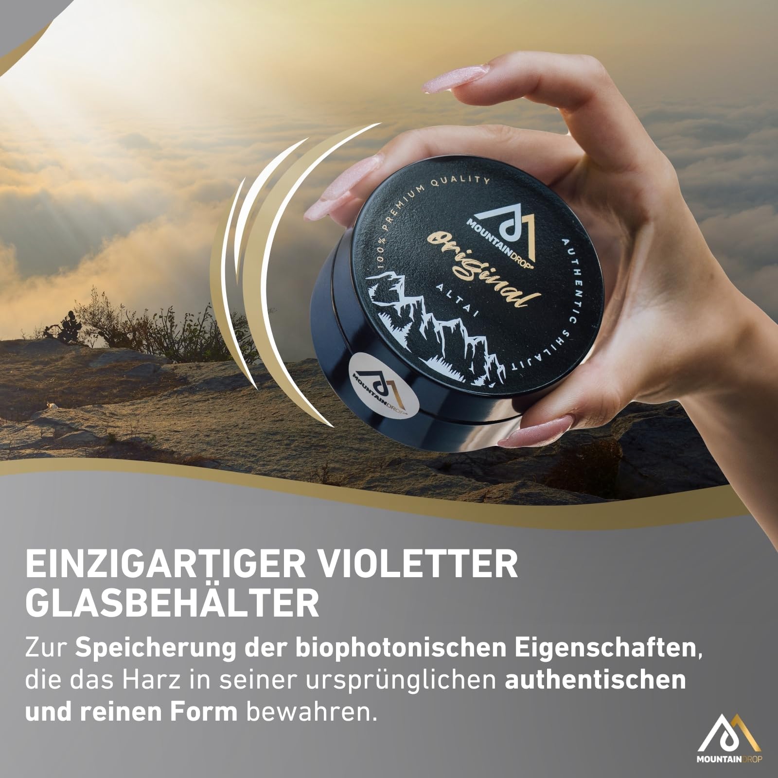 Mountaindrop Mumijo Shilajit Original 40g I traditionelle Nahrungsergänzung mit Fulvinsäure & Huminsäure aus dem Altai Gebirge I Ayurveda Supplement in Handarbeit geerntet & laborgeprüft