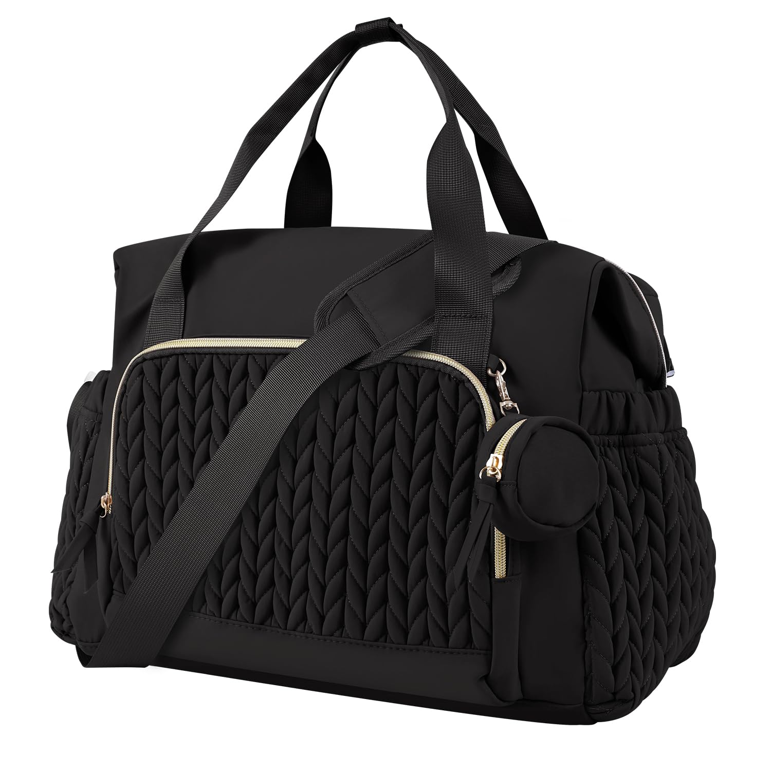 Tote Bag for Women Large Capacity Travel Handbag Lightweight Tote Bag Travel Gym Shoulder Bag with Purse Case