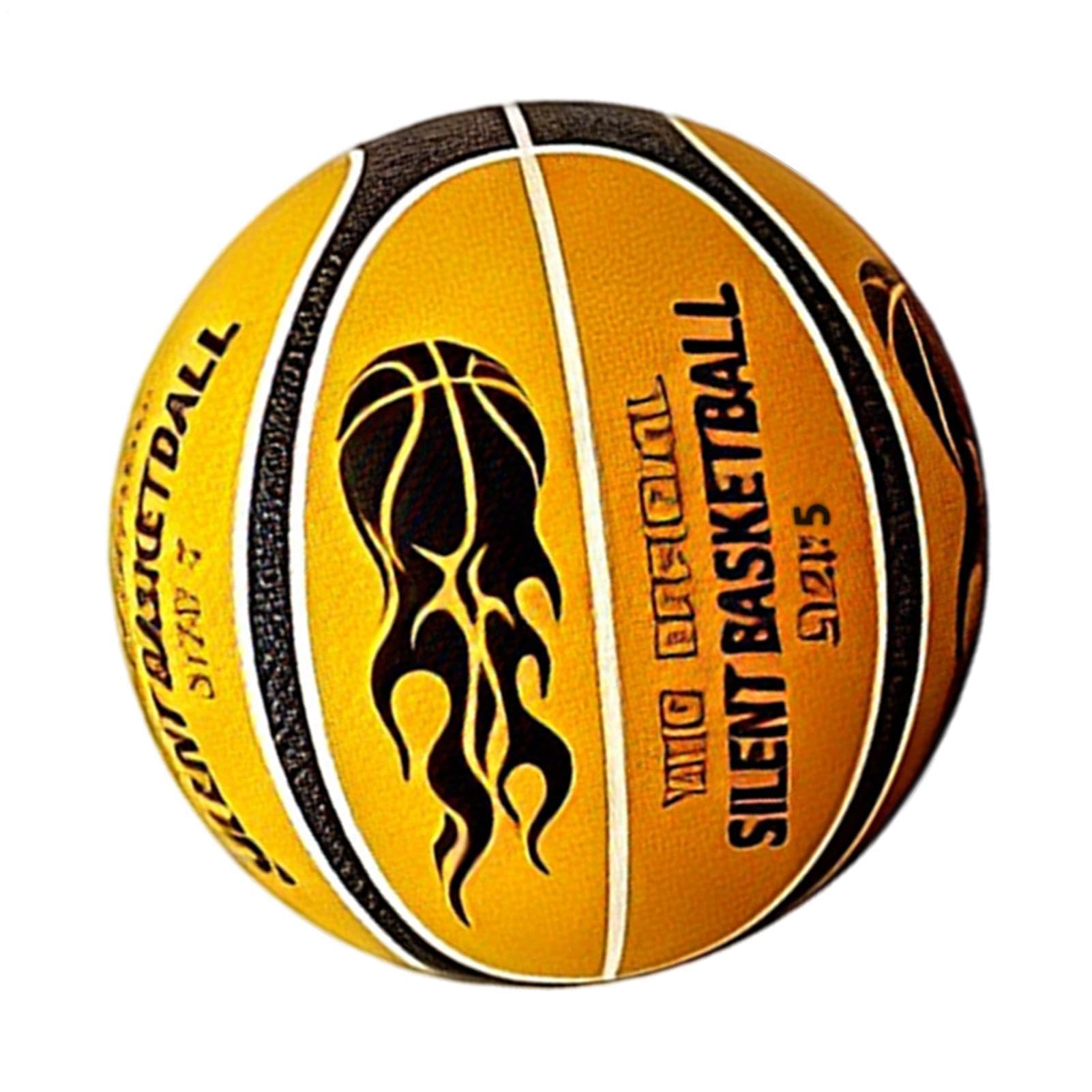 Generico Palla Basket Silenziosa | Silent Indoor Basket - Schiuma Di Poliuretano, Non Occorre Gonfiare, Elevata Elasticità, Adatto Per Case, Camere E Scuole