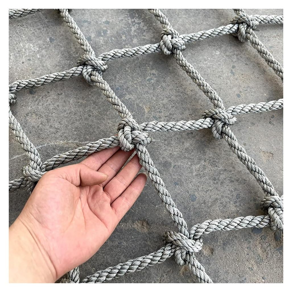 Kids Climbing Cargo Net Plant Support Network Strong Polyamide Rope Netting for Children's Training Equipment 1X6m/3.3X19.69ft (8mm*10cm)