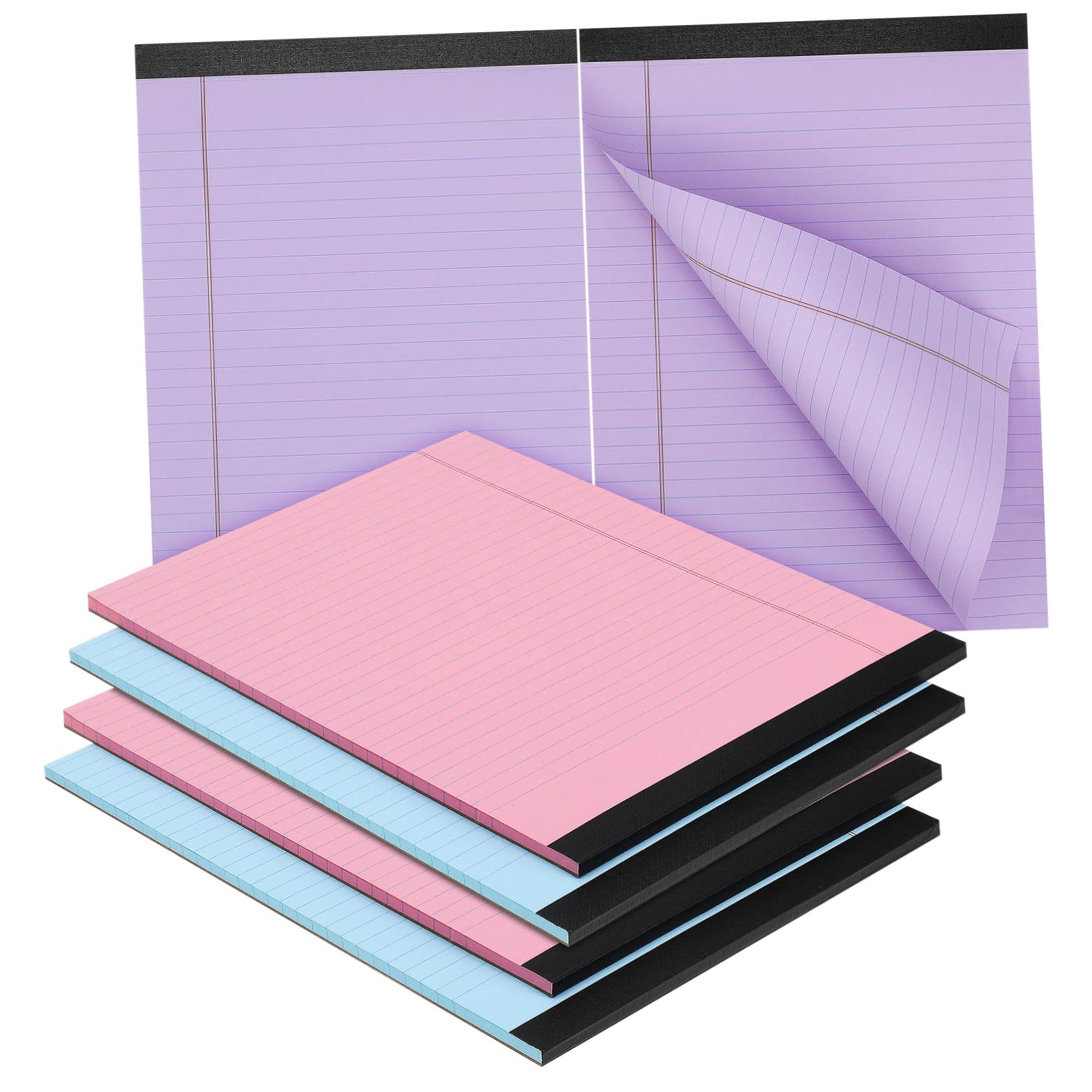 Artibetter 6 Notizblöcke aus Papier mit Linierten Seiten für Büro | Feier, Smooth Writing, Minimal Ink Bleed, Elegantes Design, Collegeblockpapier, Lernmaterialien