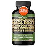 Gade Nutrition Ashwagandha with Maca Root, Horny Goat Weed, Turkesterone Supplement, Tribulus Terrestris, Panax Ginseng | 90 Vegetable Capsules for Energy, Stamina, Performance. | Made in USA