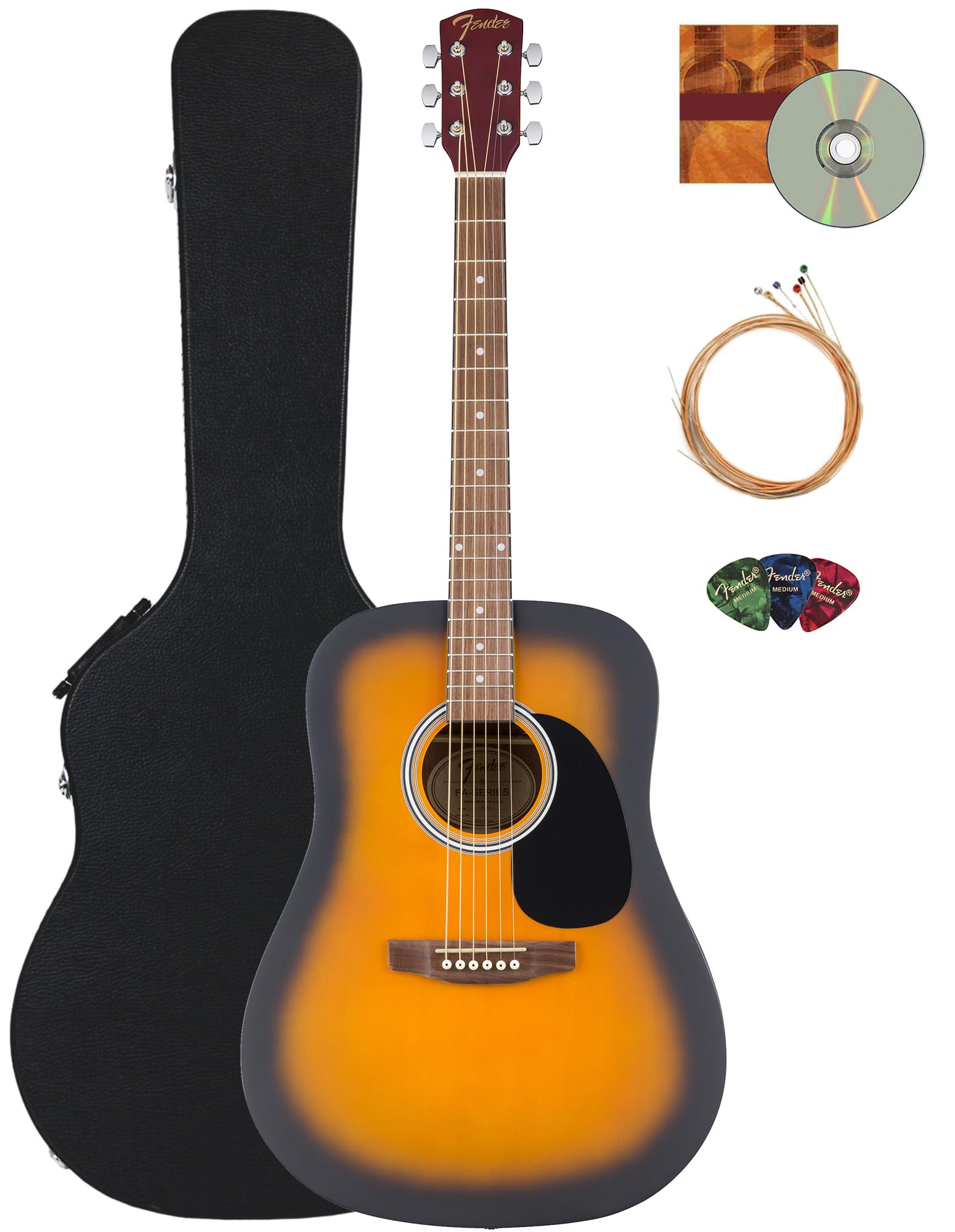 Amazon.com: Fender FA Series Dreadnought Acoustic Guitar - 2