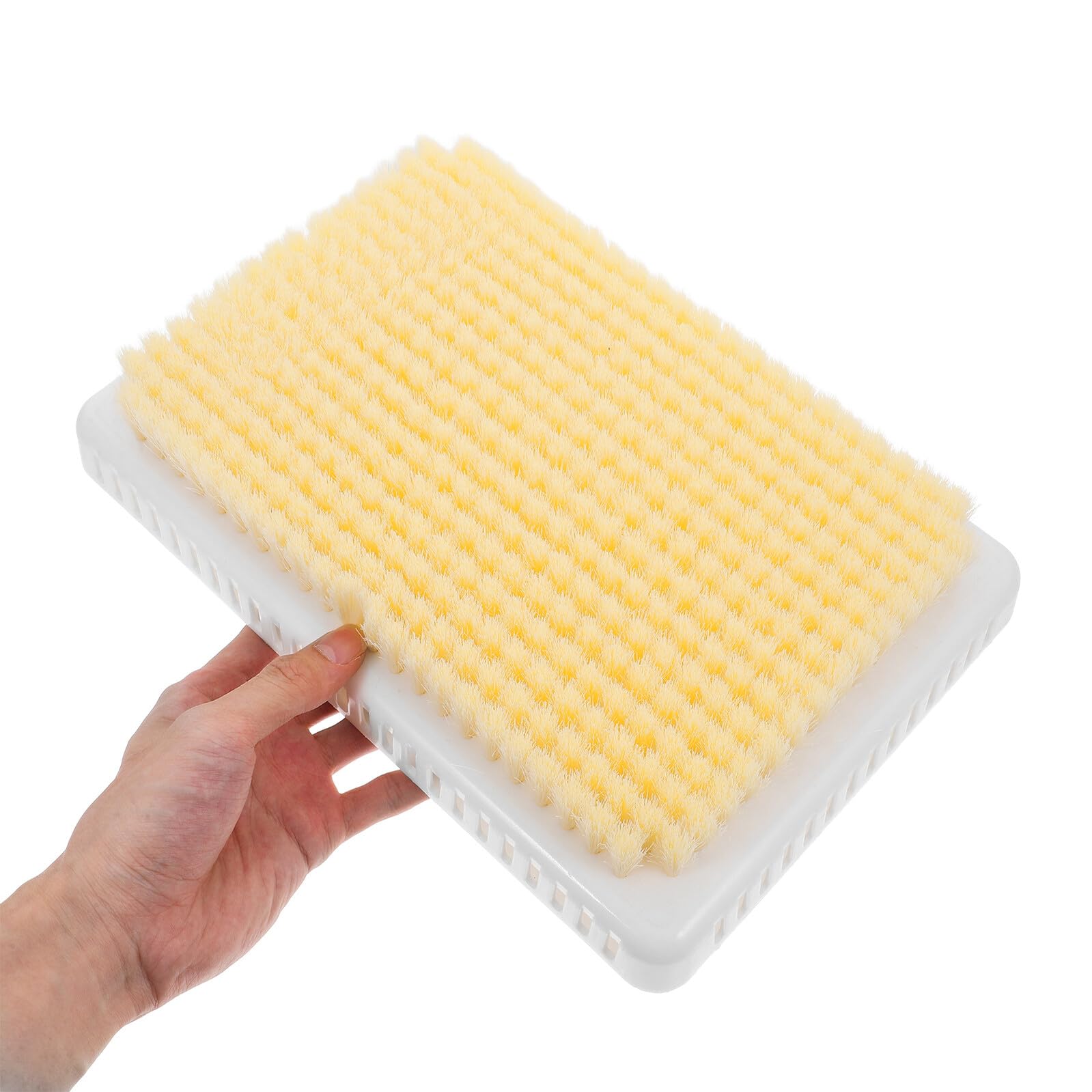 Alipis 2 Pezzi strumento di massaggio all'indietro accessori doccia Scrubber da bagno Yellow