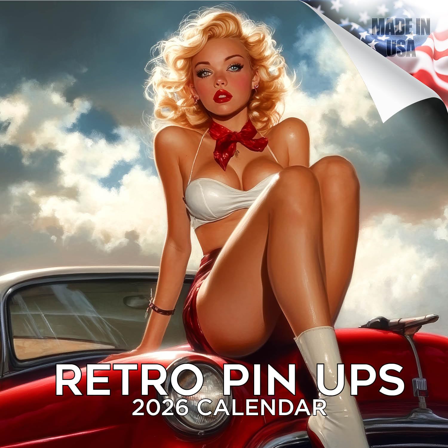 2025 2026 Pin Up Calendar 2025 - Adult - Bikini - 2025 2026 Wall Planners - Retro Pin ups 16 Months Wall Planner