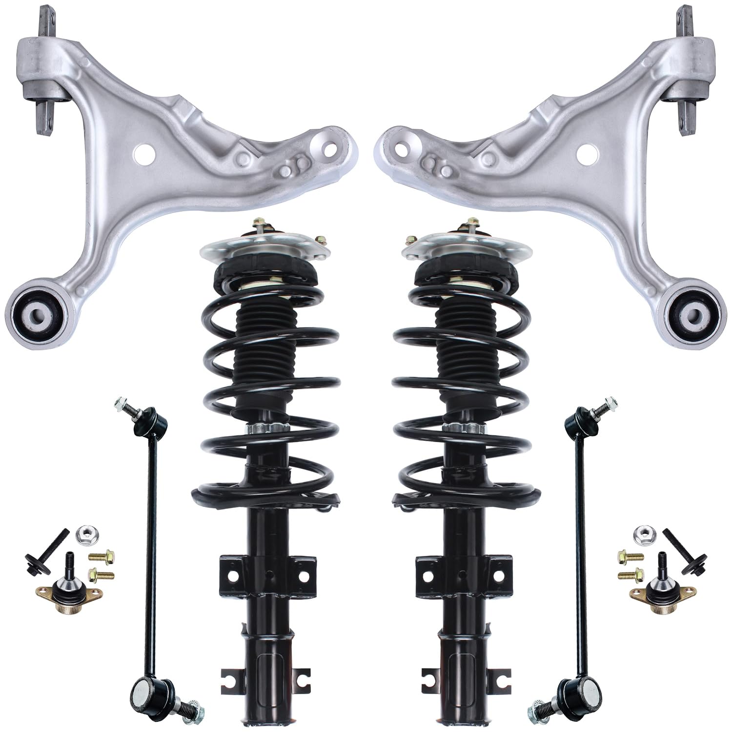 Detroit Axle - 8pc Front End Suspension Kit for 2001-2007 Volvo S60 V70
