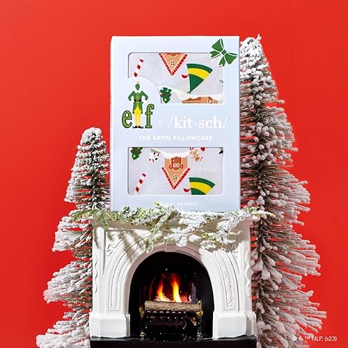 Miniatura 8 de Kitsch Funda de almohada de satén Elf x con cremallera, más suave que la seda para el cabello y la piel, fundas de almohada refrescantes  Tamaño