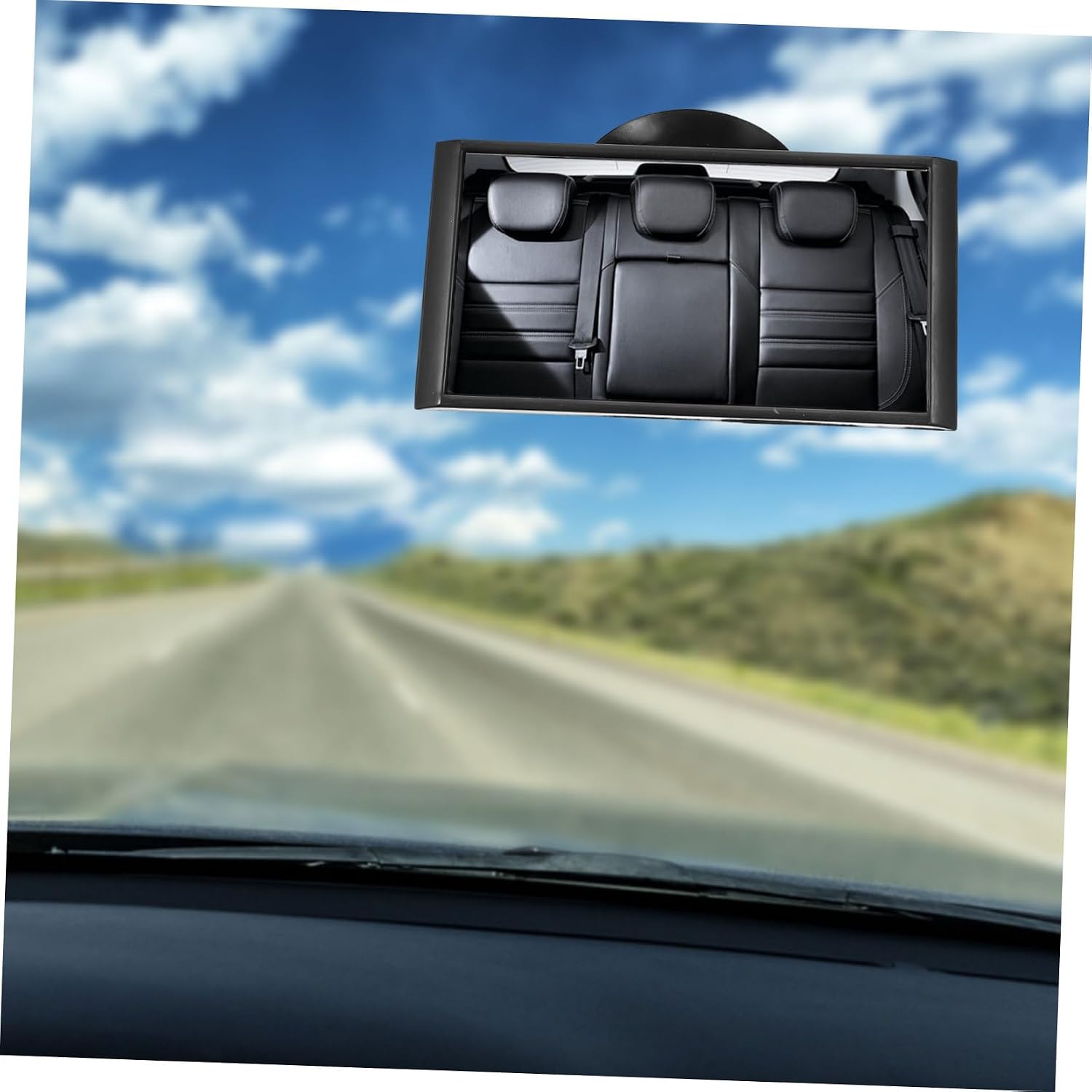 Adjustable Suction Cup Vehicle Mirror Car Interior Rearview Mirrors Auto Accessories