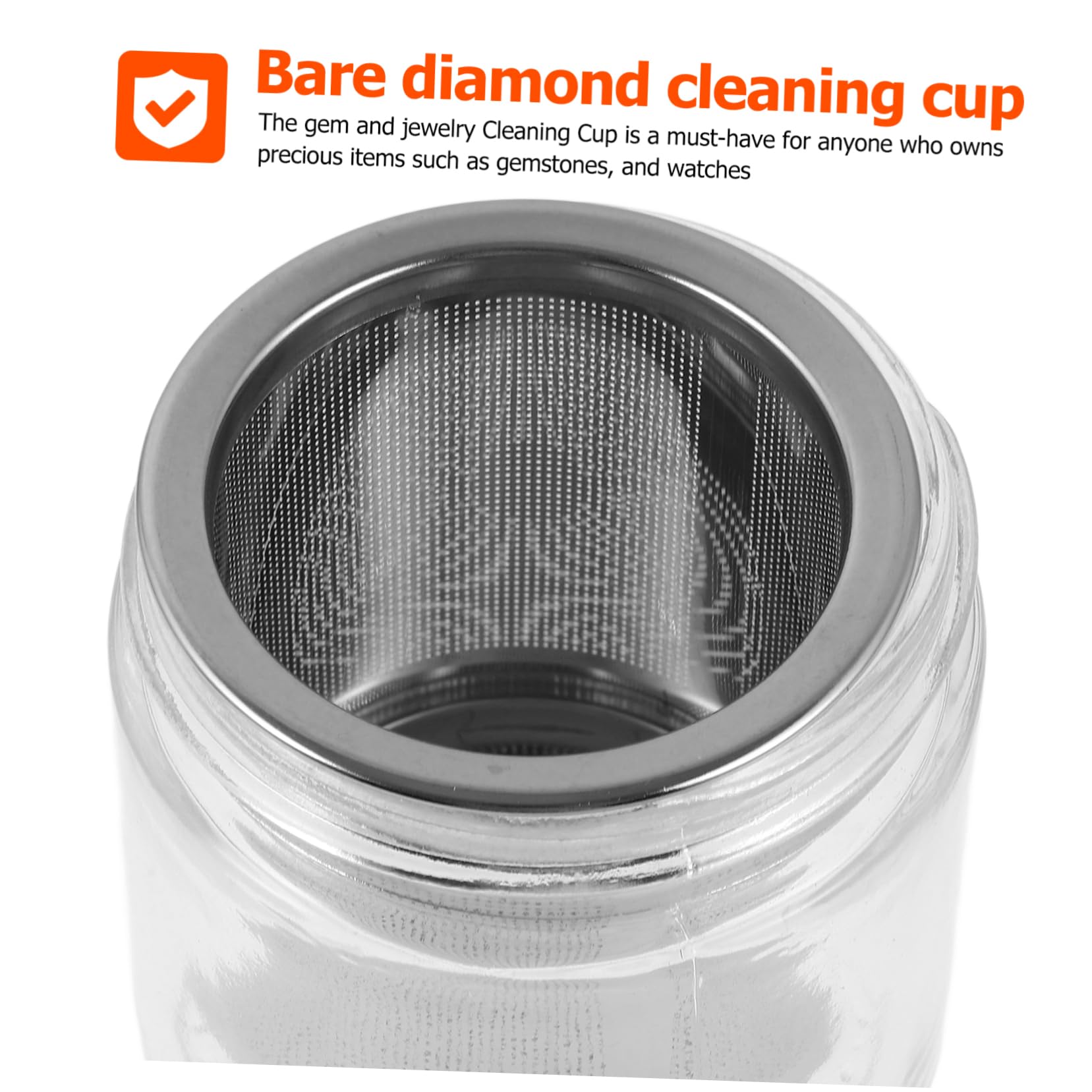 4 Piezas Taza De Limpieza Herramienta De Limpieza Para Joyas Limpieza Manual Transparent Vidrio