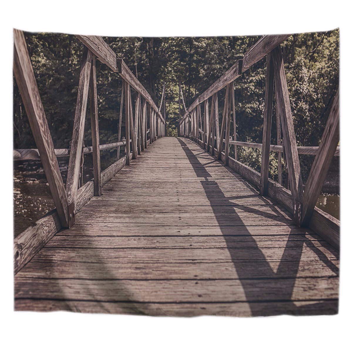 A.Monamour Tropical Dark Green Banana Palm Tree Leaf Plants Themed Print Fabric Tapestry Wall Hangings Blanket Bohemian Bedspread Cover Hippie Beach Towels Bedroom Living Room Dorm 153X102Cm/60"X40" — view 30