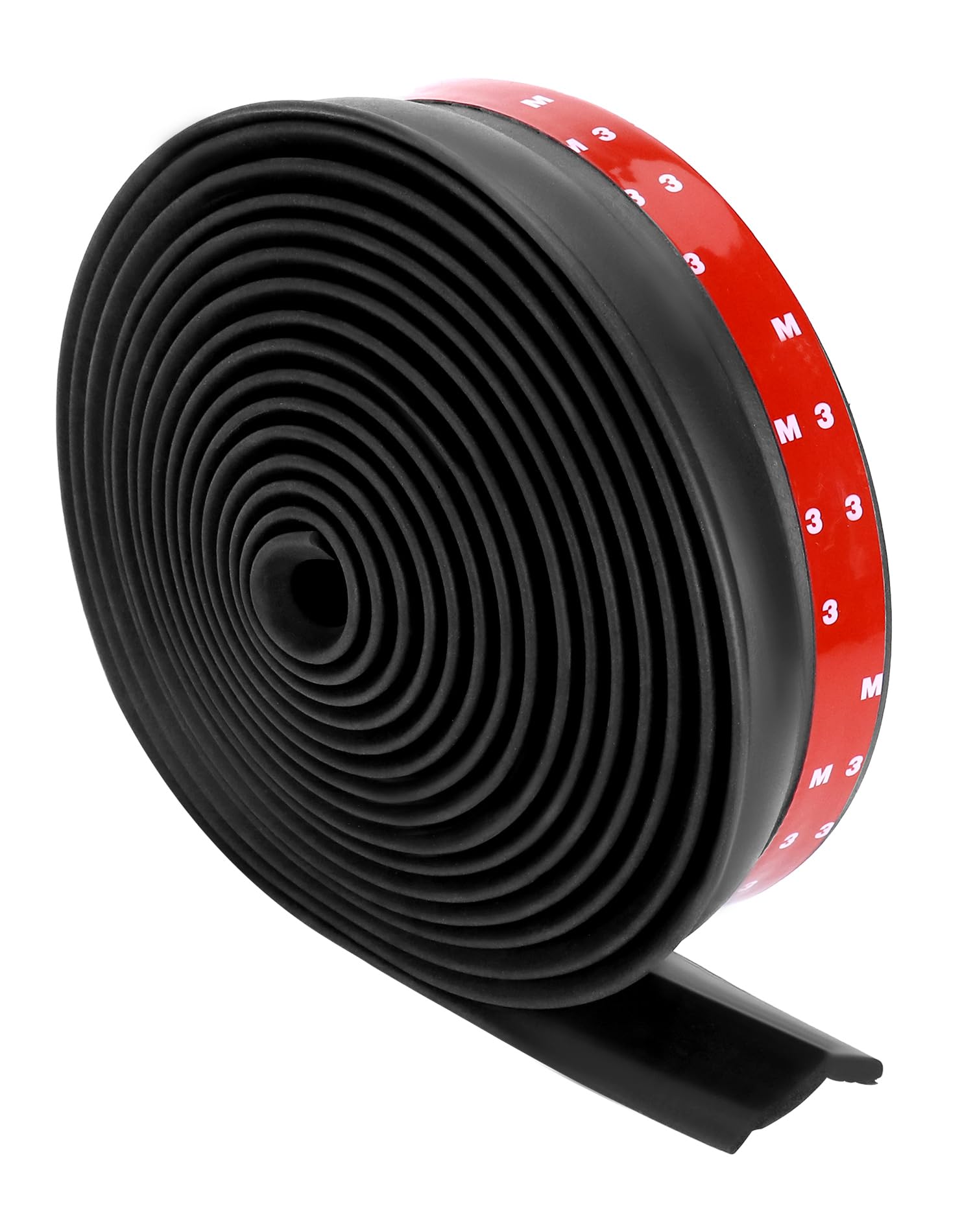 QWORK® Junta para puerta de garaje de 6 m, junta de goma para puerta de garaje, para protección de hojas, suciedad y intemperie, con clavos
