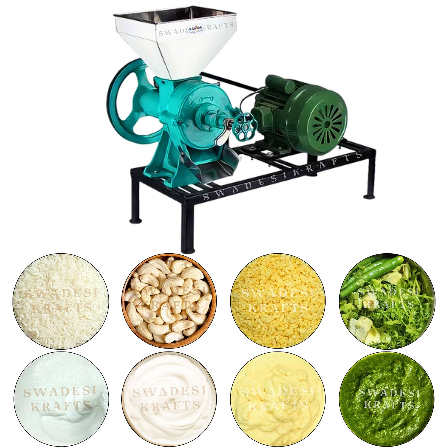 Stainless Steel Kaiju Paste Making Machine with 1 HP Motor| Wet DAL Grinder Machine Capacity 25-35Kg Depend on Material Used to Make Thick Paste-image-23
