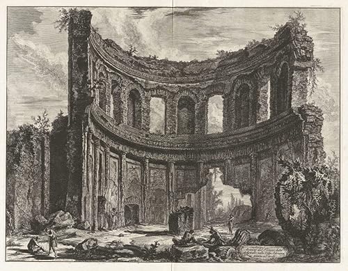 Painting Prints Modern Wall Decoration Famous Avanzi Del Tempio Detto Di Appollo Nella Villa Adriana Vicino a Tivoli by Battista Piranesi for Home