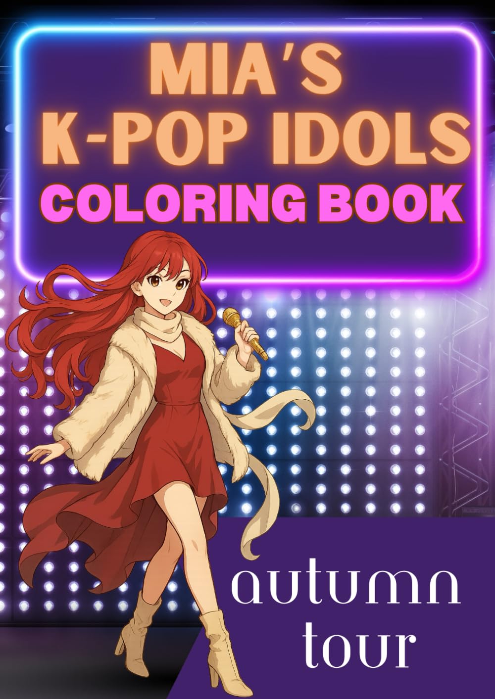 Mia's K-POP Idols Autumn Tour: Cozy Girl Fashion Coloring Book