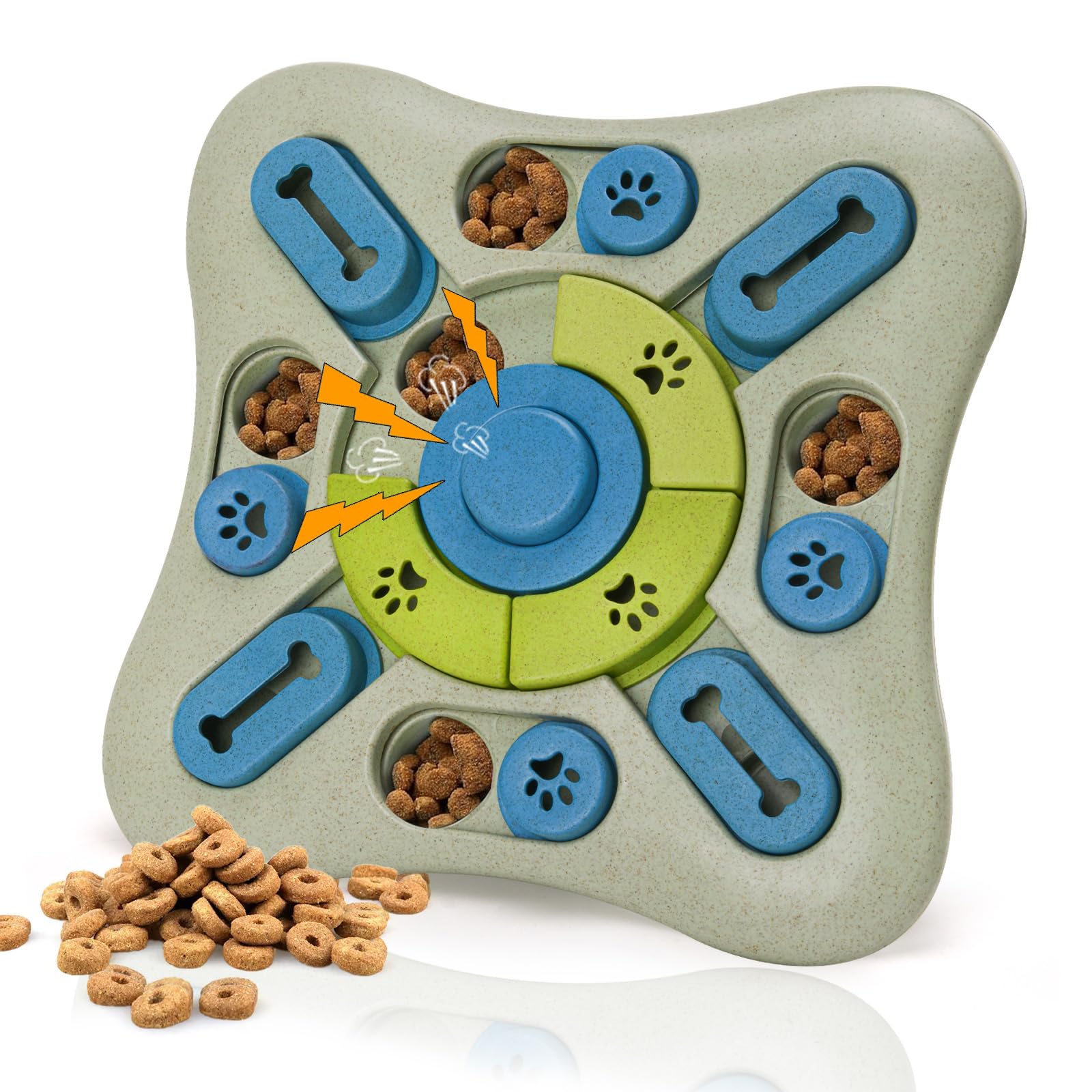 LIFLIX Interactive Dog Puzzle Toys, Treat Dispensing Slow Feeder for IQ Training & Mental Stimulating