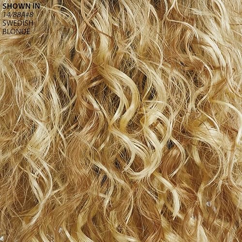 Miniatura 2 de Paula Young Becky - Peluca de encaje frontal WhisperLite, peluca rizada codiciada con parte de monofilamento y espirales sensualestonos multitonales