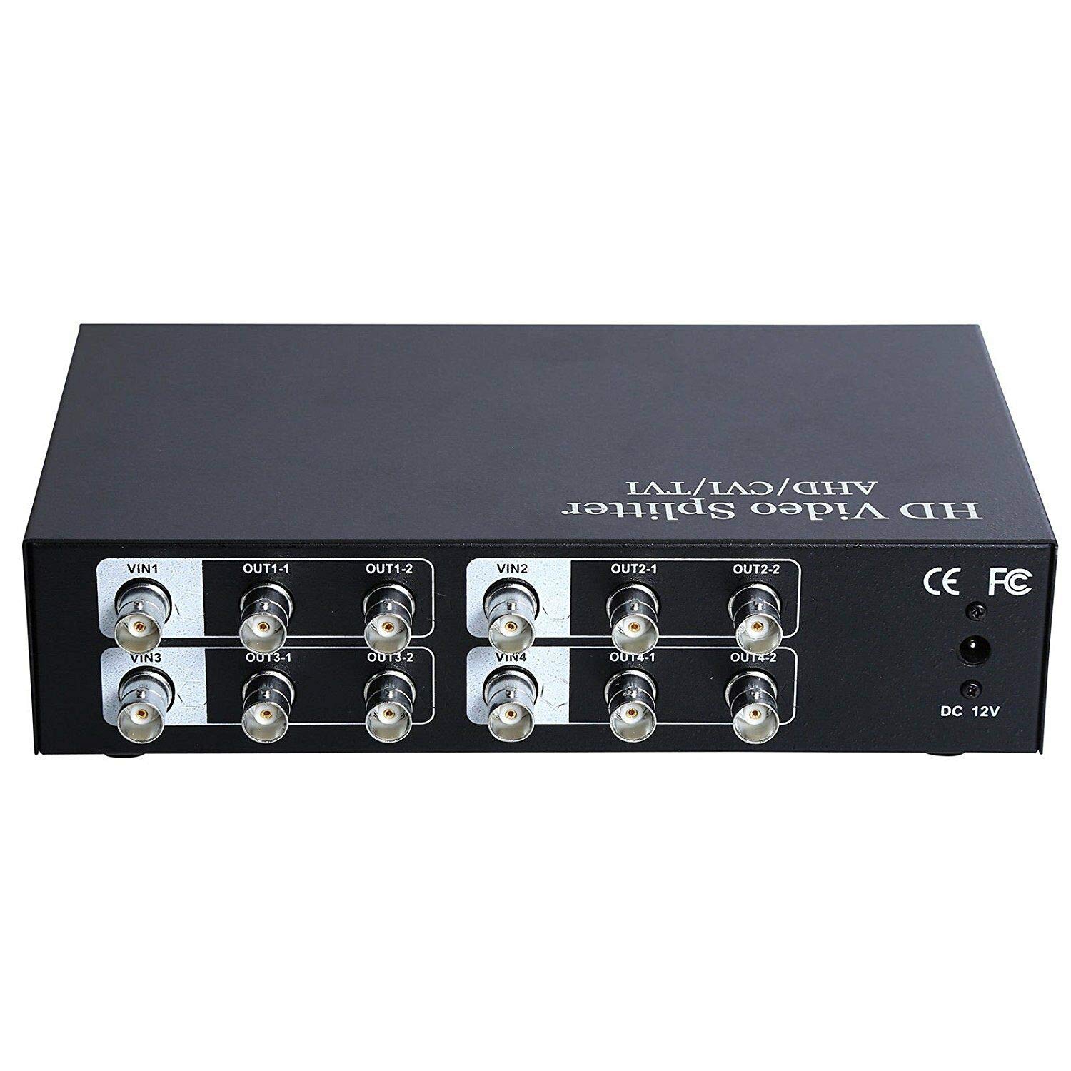 Uhppote - Splitter/distributore/amplificatore video HD AHD/CVI/TVI, con connettore coassiale BNC