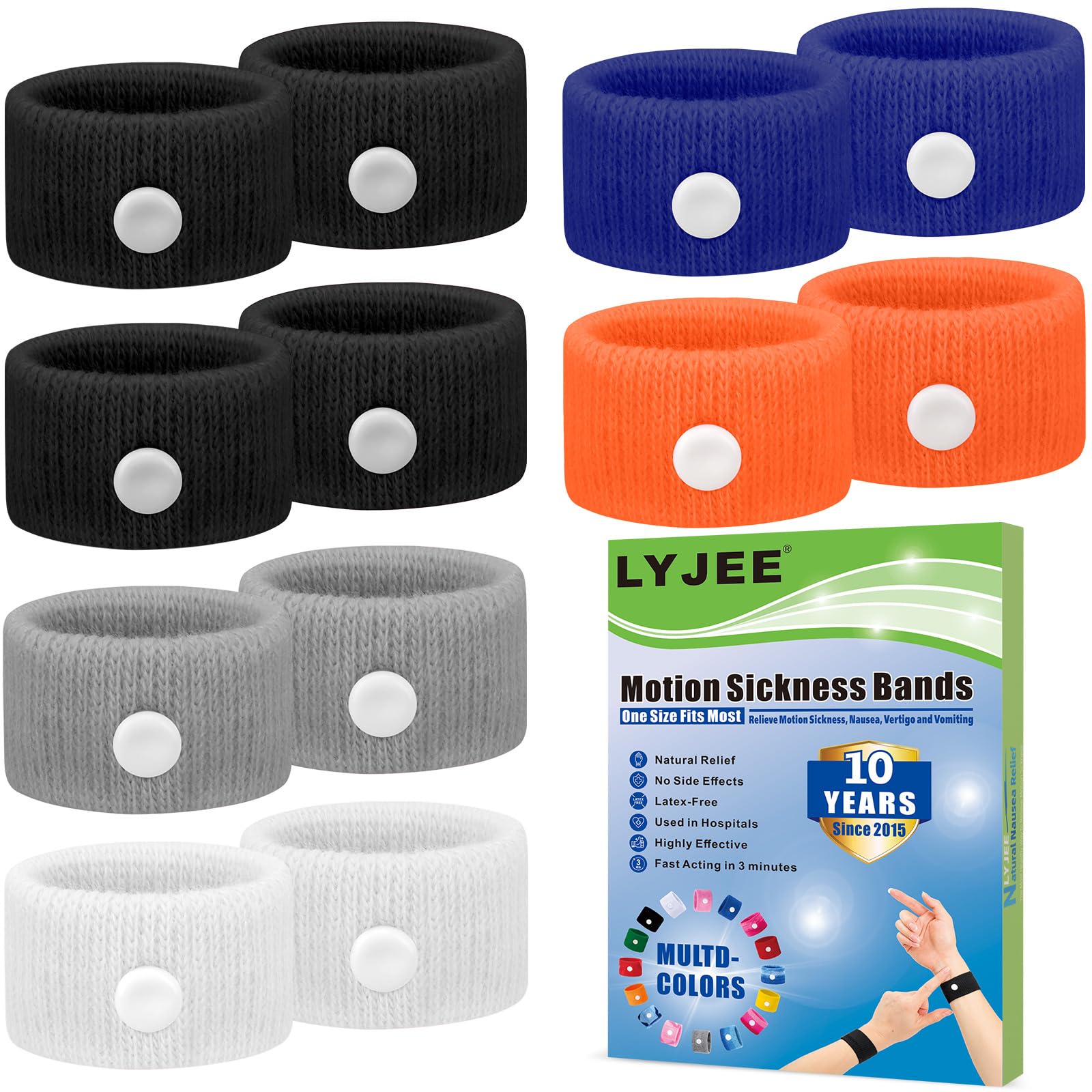 Motion Sickness Bracelets Anti Nausea Wristbands for Adult and Kids